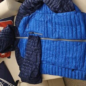 LL Bean Men's Ultralight 850 Down Sweater Hooded Jacket Large Tall